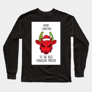 Merry Christmas To The Best Dungeon Master - Board Games TRPG DnD Design - Board Game Art Long Sleeve T-Shirt